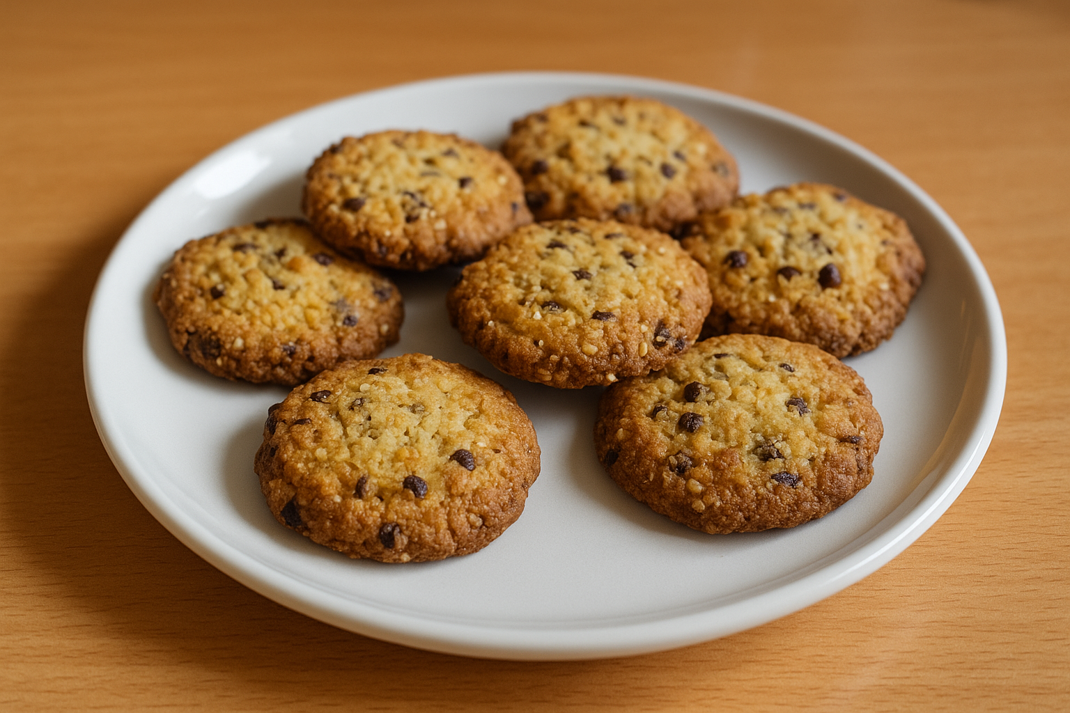 Cookies sésame, pépites de chocolat